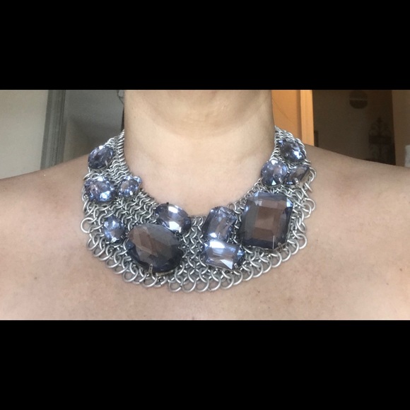Jessica Simpson Crystal Bib Necklace - Picture 6 of 8